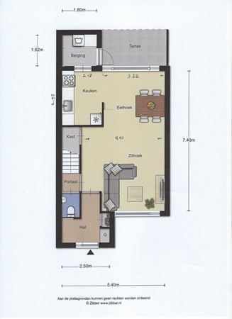 Plattegrond - Reutjesweg 32, 6077 NB Sint Odiliënberg - plattegrond bg.jpg